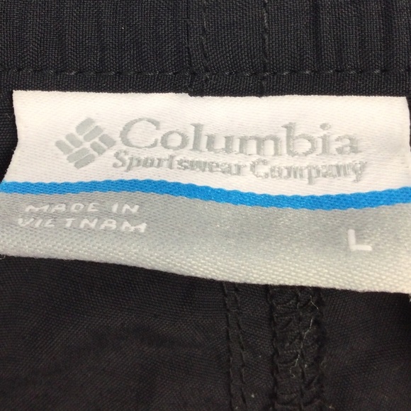 Columbia Cargo Hiking Shorts Black Zip Up, Button & Draw String Women’s Large - Picture 11 of 12